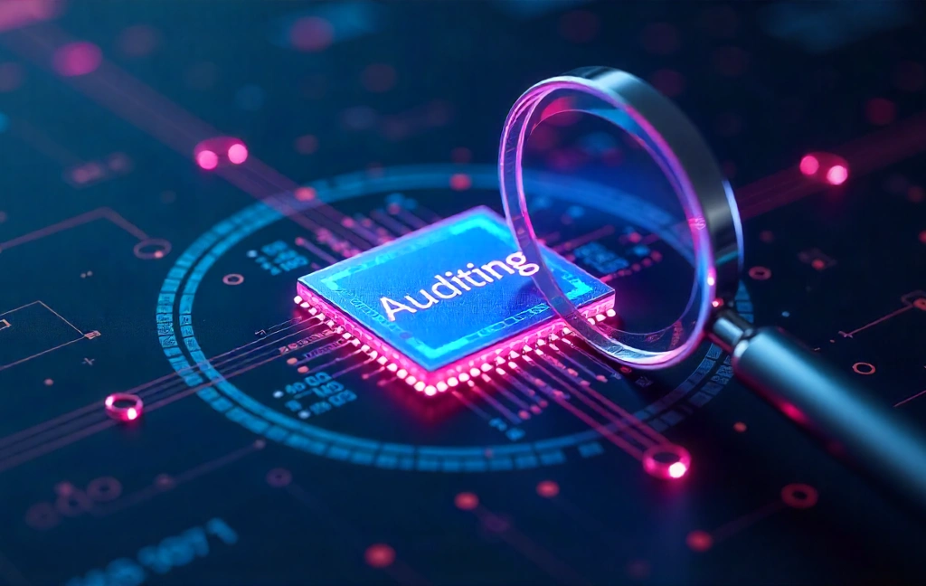 Construction managers reviewing compliance documents and blueprints on site