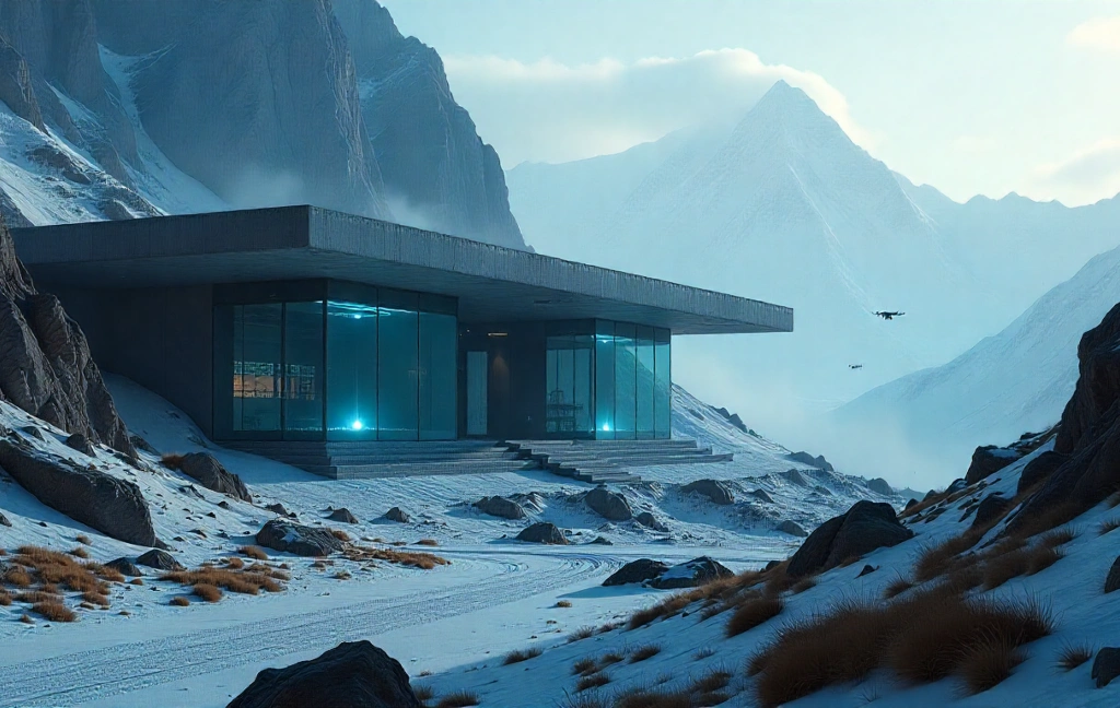 A restricted area or military base under secure construction