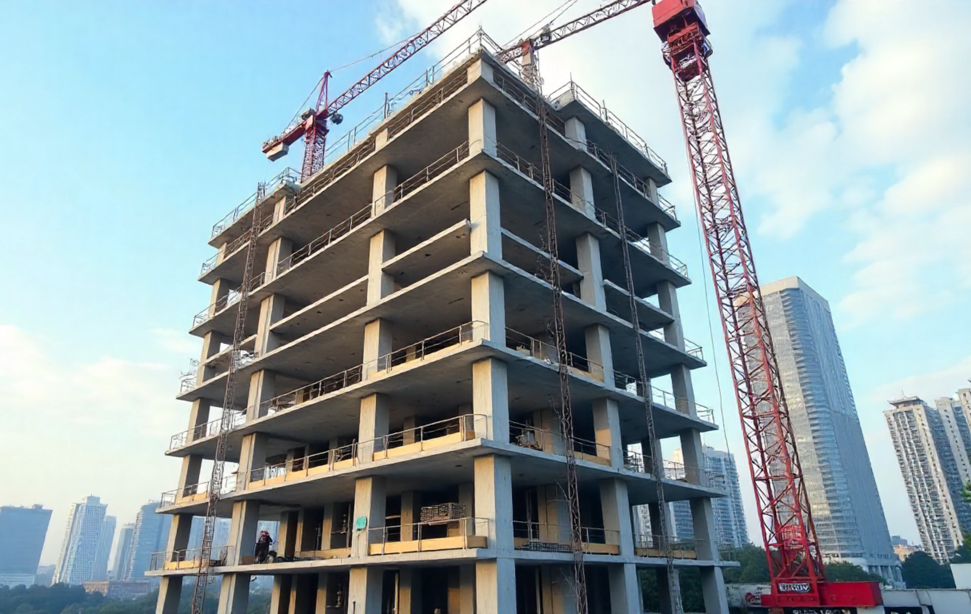 A sleek, modern commercial office building exterior